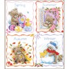 Vervaco Four Seasons with Popcorn Counted Cross Stitch, Multi-Colour