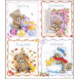 Vervaco Four Seasons with Popcorn Counted Cross Stitch, Multi-Colour