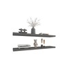 Floating Shelves, Matt Gray, 2-Tier, Modern Wall Shelves for Decor