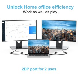 UVOOI DisplayPort to HDMI Cable 6FT 10-Pack Black, DP to HDMI Display Port Cord for Computer, Monitor,HDTV, Projector and More