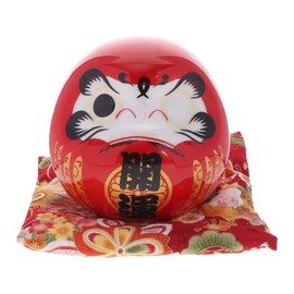 Gadpiparty Ceramic Doll Figurines Japanese Lucky Good Luck Fortune Dolls Car Interior Decoration (9cm)