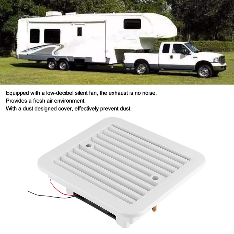 12V Side Air Vent Ventilation Exhaust Blade Fan Low Noise