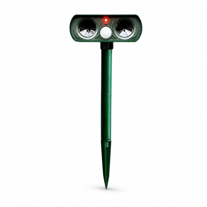 Solar Ultrasonic Animal Repeller for Outdoor Use – Motion Sensor