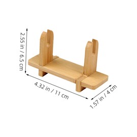 NUOLUX 2pcs Fan Rack Fan Display Holder Fan Stand Fan Display Rack Japanese Fan Stand Fan Display Stand Wooden Light Brown