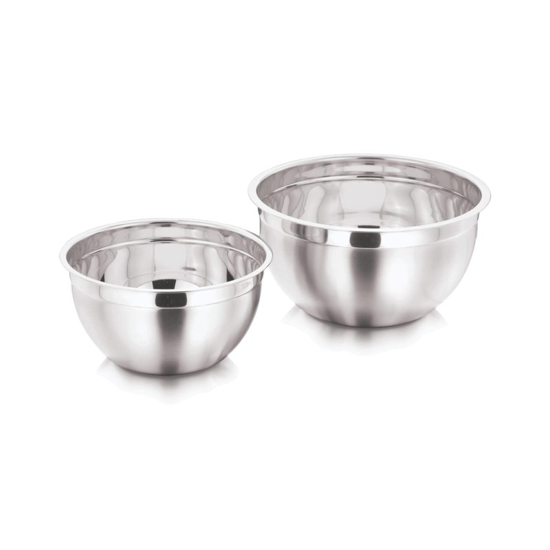 Tredoni Professional Stainless Steel 22cm Deep Mixing Bowl, Multi-Use Heavy-Duty