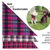 Adjustable Plaid Dog Bandanas,1PC Soft Washable Cotton Triangle Bib Kerchief