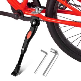 Bicycle Stand 20-26 Inch Children's Bicycle, Bicycle Stand, Universal Bicycle Side Stand, Height Adjustable Bicycle Stand, Children, Stable Centre Stand for Mountain Bike, Ebike, Trekking Bike, Road