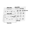 Create idea 4Pcs Oven Temperature and Function Dial Sticker Set