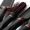 com-four® 4-Piece Styling Set with Various Hair Brushes with Soft