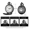 BOSHIYA Men's Hollow Quartz Pocket Watch Classic Arabic Digital Luminous