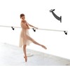 Ballet Barre Single Bar 3 FT Long 1.5” Diameter Black,