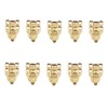 dophee 10Pcs Vitnage Gold Duckbilled Toggle Hasp Latch Clasp Lock