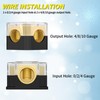 Joinfworld 12V Power Distribution Block Car Audio 2 Way Ground