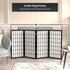 3 ft. Short Window Pane Shoji Screen - Black -
