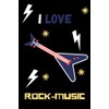 I love Rock-Music: Charming Blank Lined Writing Journal for Music