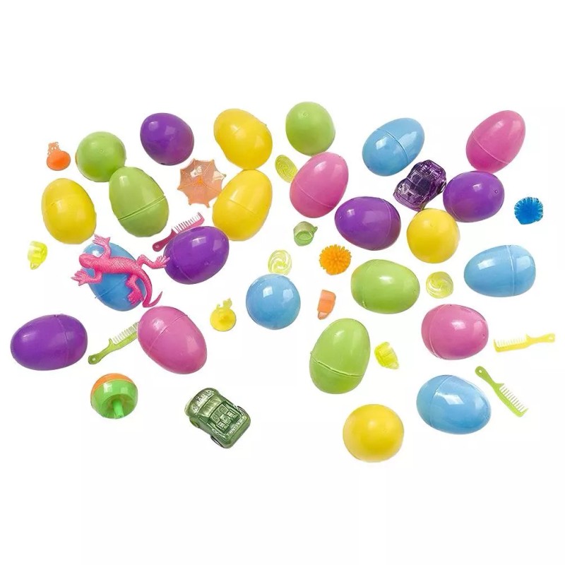 Kangaroo Easter Eggs with Surprise Toy 24-Pack Colorful Kids Party