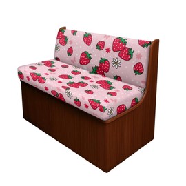 DBBXHZJY Strawberry RV Cushion Covers for Women,Dinette Booth Seats 2 Sets Camper Cushion Covers Stretch Couch Cover for RV Camper Sofa Bed,Including Bench & Backrest Cover,Pink