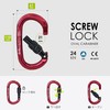 GM CLIMBING Foot Loop and 24kN Locking Carabiner Black Set