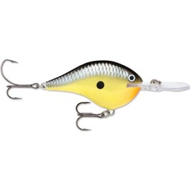 Rapala Dives-to Series Custom Ink Lure, Freshwater, Size 20, 2 3/4" Depth, 2#2 Treble Hooks, Old School, Per 1