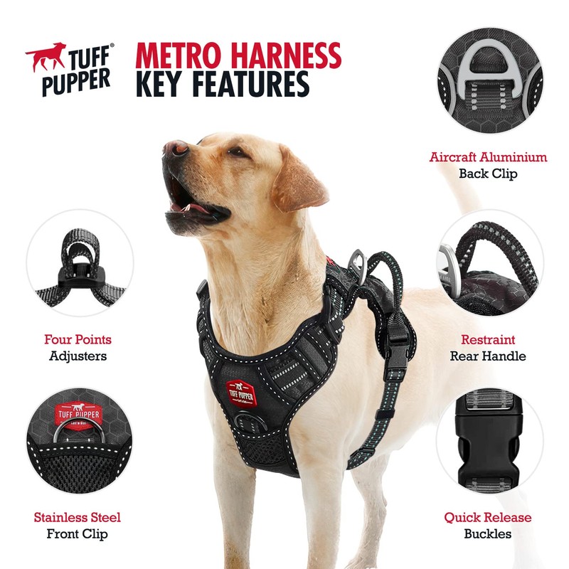 Tuff Pupper No Pull Easy Walk Dog Harness | Heavy