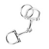 DShaped Snaffle Keychain Silver ZineAlloy Horse Snaffle Bits Key Ring