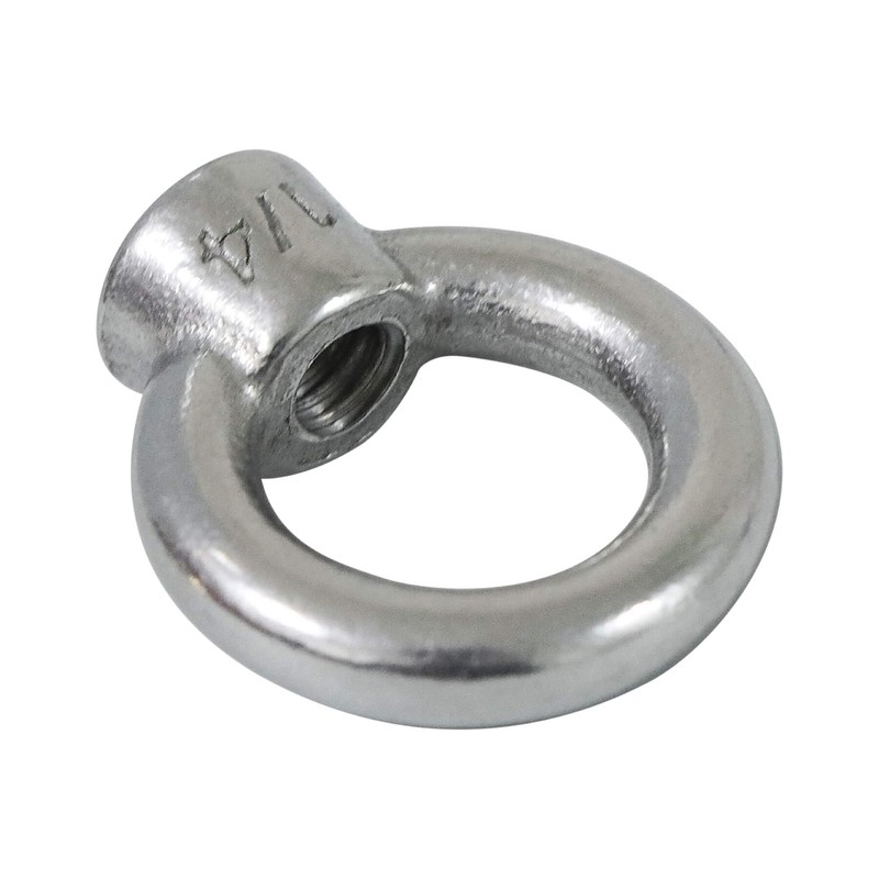 Qlvily 4 Packs 316 Stainless Steel Lifting Eye Nut 1/4"