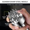 LMYKH Meat Tenderiser Stainless Steel, Manual Steak Hammer, Schnitzel Tenderiser,