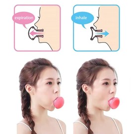 Angzhili Face Slimming Tool, Muscle Lips Trainer, Jaw Exerciser Facial Firming Trainer, Reducing Skin Sagging and Improving Chin Line Exerciser(Pink)
