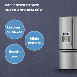 Lichtblau Universal Door Mounting Set for Refrigerator Tow Door I Suitable for Liebherr 9086322, Miele 1878720, Bosch and Much More I Tow Door Hinge for Built-in Fridge
