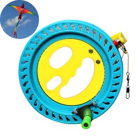 SEABABOO 16 cm Kite Reel Kite Line Winch Rope Pulley for Kites Dragon Line Winch Kite Roller Winder Flying Kite with Kite Line Winder Kite Line 150 m Kite Line Winch Winding Wheel