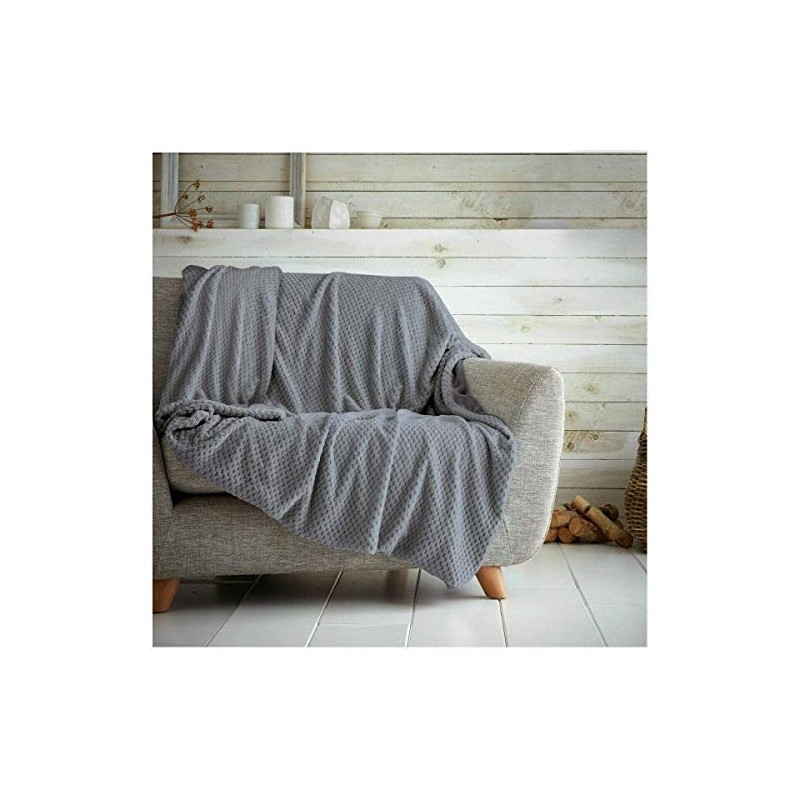 Waffle Honeycomb Throw Blanket Soft Warm Throw Over Sofa Bed
