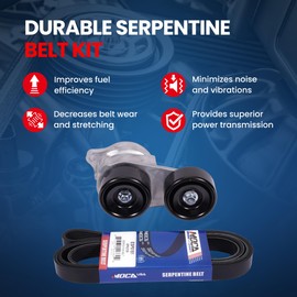 MOCA Serpentine Belt Tensioner Assembly Compatible with 07-13 for Acura MDX 3.7L & 10-13 for ZDX 3.7L & 09-12 for RL 3.7L 3664CC V6 Gas & 05-10 for Honda Odyssey 3.5L & 03-07 for Accord 3.0L