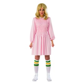 Rubies 700031 Adult Stranger Things Eleven Long Sleeve Ladies Costume: Standard, Woman Size 12, Pink