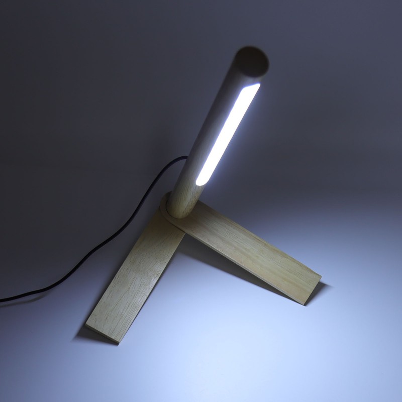 Reading Lamp Northern Europe Wooden USB Power Supply Stepless Adjusted