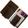 HOPSOOKEN Money Clip RFID Front Pocket Wallet Men Leather Slim