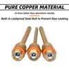 Pure Copper Glue Gun Nozzle 2.76" (70mm) Long 0.06" 0.08"