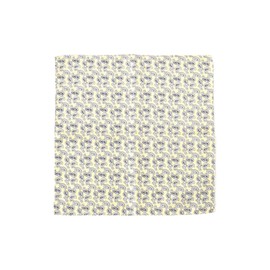 Beams Plus Men's Bandana Handkerchief Silk Mini Paisley Print Square, yellow