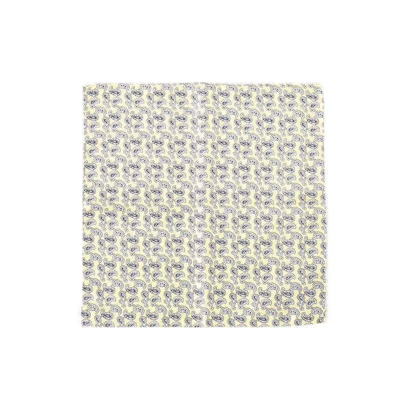 Beams Plus Men's Bandana Handkerchief Silk Mini Paisley Print Square,