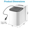 iMounTEK Portable Countertop Ice Maker 33Lbs/24H Self-Cleaning Scoop Basket Ice