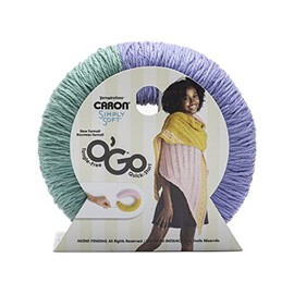Caron Simply Soft O'Go 141g - Aqua Mist - Lavender Blue