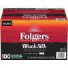 Folgers Dark Roast K-Cup Coffee Pods, Black Silk (100 ct.)