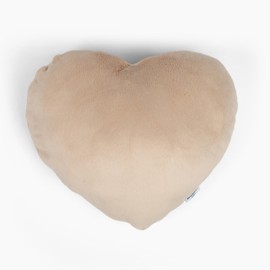 HUGIMALS Heart to Hug Pillow in Latte | 5 lb Cozy Weighted Pillow for Self Care Ultra Soft Sensory Heart Shaped Pillow for Comfort, Relaxation, Sleep - Thoughtful Gift for Adults and Teens