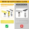 Muyohix 6 Stück Ersatzpads für Kärcher Fenstersauger, Mikrofaser Wischbezug für