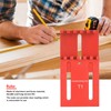 Depth Measuring Ruler Red Aluminum Alloy Brass Woodworking Measurement Tool