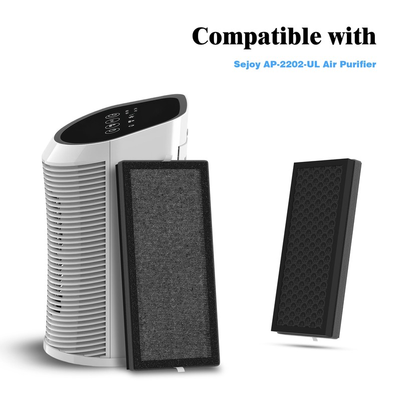 XBWW 2 Packs Replacement Filter Compatible with Sejoy AP-2202-UL Air