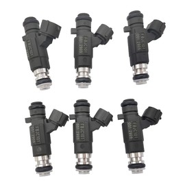 JESBEN FBJC101 FJ751 6 inyectores de combustible de 18 agujeros de repuesto para Maxima 3.5L 2001-2003 Altima 3.5L 2002-2004 Murano 3.5L 2003-2004 Infiniti FX35 FX45 4.5L 2003-203 8 M38 M35 M45 2006-2010 16600-AE060