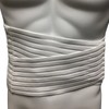 OTC Lumbosacral Support, 7-inch Lower Back, Lightweight Compression, Elastic, White,