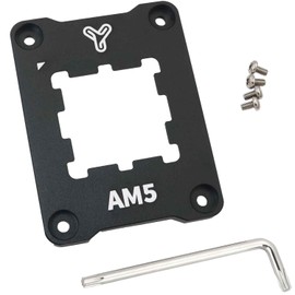 MEETOOT 70x54x6mm CPU All Aluminium Fixing Frame AM5 Black Radiator Anti Crush Bend with L Screwdriver for AM5 CPU Motherboard Slot