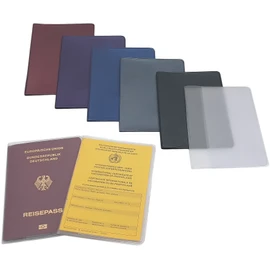 myledershop Vaccination Certificate Protective Cover, International Vaccination Certificate, Vaccination Book, Passport Cover, from Issue Date 2005 with 2 Compartments, Made in Germany, black
