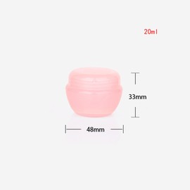 6PCS 0.7OZ/20ML Mini Travel Cosmetic Jars with Lids,Leakproof Refillable Containers For Toiletries, Face Cream,eyeshadow, Nails, Powder (6 * 20ML)